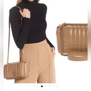 Burberry small Lola quilted lamb skin crossbody bag